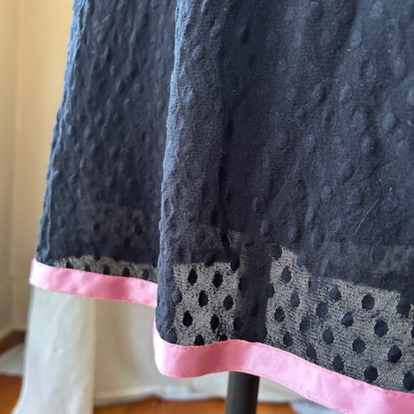 Vintage Betsey Johnson New York Mesh Swiss Dot Dress - Picture 8 of 9